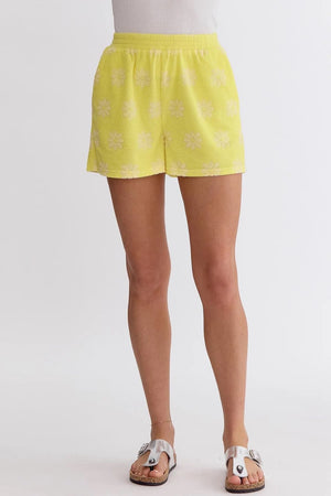 Daisies for Days Terry Shorts