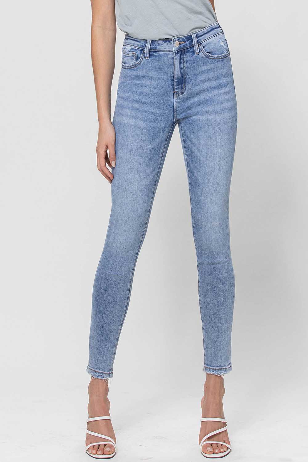 90s High Rise Skinny Jeans in Light Wash