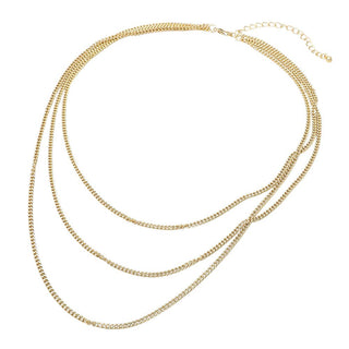 Triple Layer Classic Chain Necklace