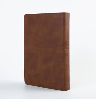 The KJV Study Bible - Chestnut Brown with Fish Engraved