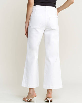 Better than Basic High Rise Cropped Denim in White