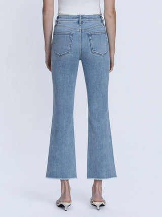 Fying Monkey High Rise Raw Hem Kick Flare Jeans