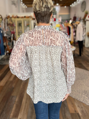 Cheetah Charm Top