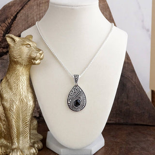 Timeles Whispers Boho Teardrop Pendant Necklace