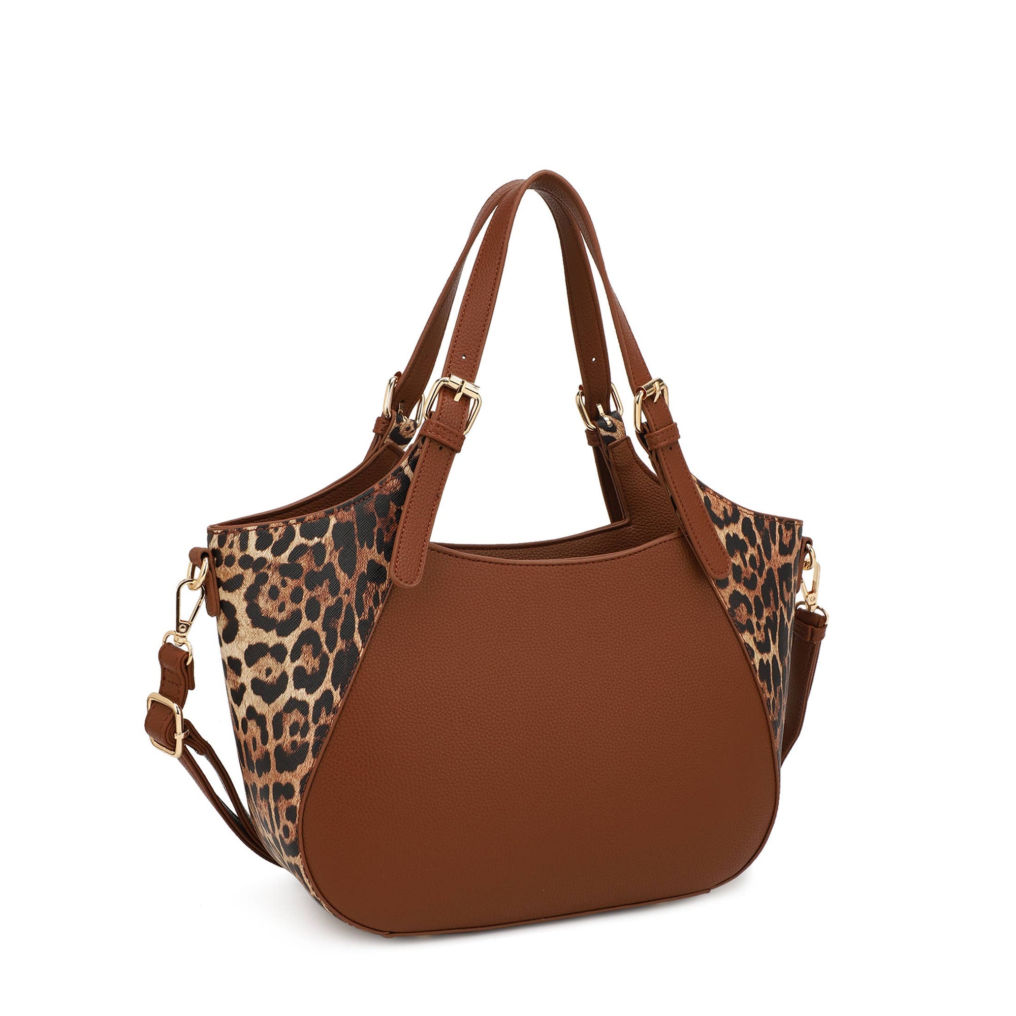 Elaine Stachel with Leopard Print Accent