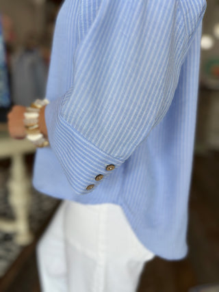 Textured Woven Button Down Shirt