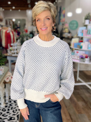 The Echo Mock-Neck Oversized Sweater