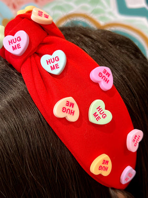 Hug Me Conversation Valentine's Headbands