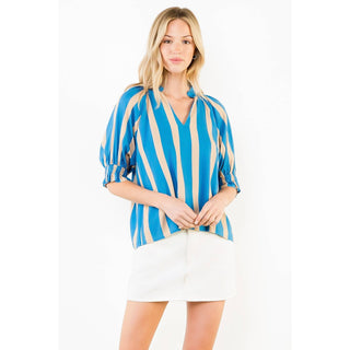 THML Blue Ridge Stripe Blouse