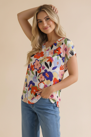 Fresh Picked Floral Top in Curvy