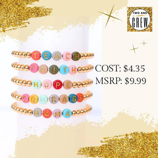 Courage Bracelet - Inspirational Jewelry, Faith Gift, Gold