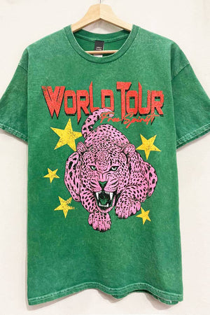 World Tour Leopard Mineral Tee