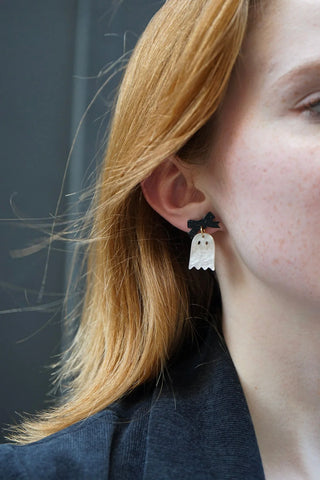 Mini Ghost Earrings