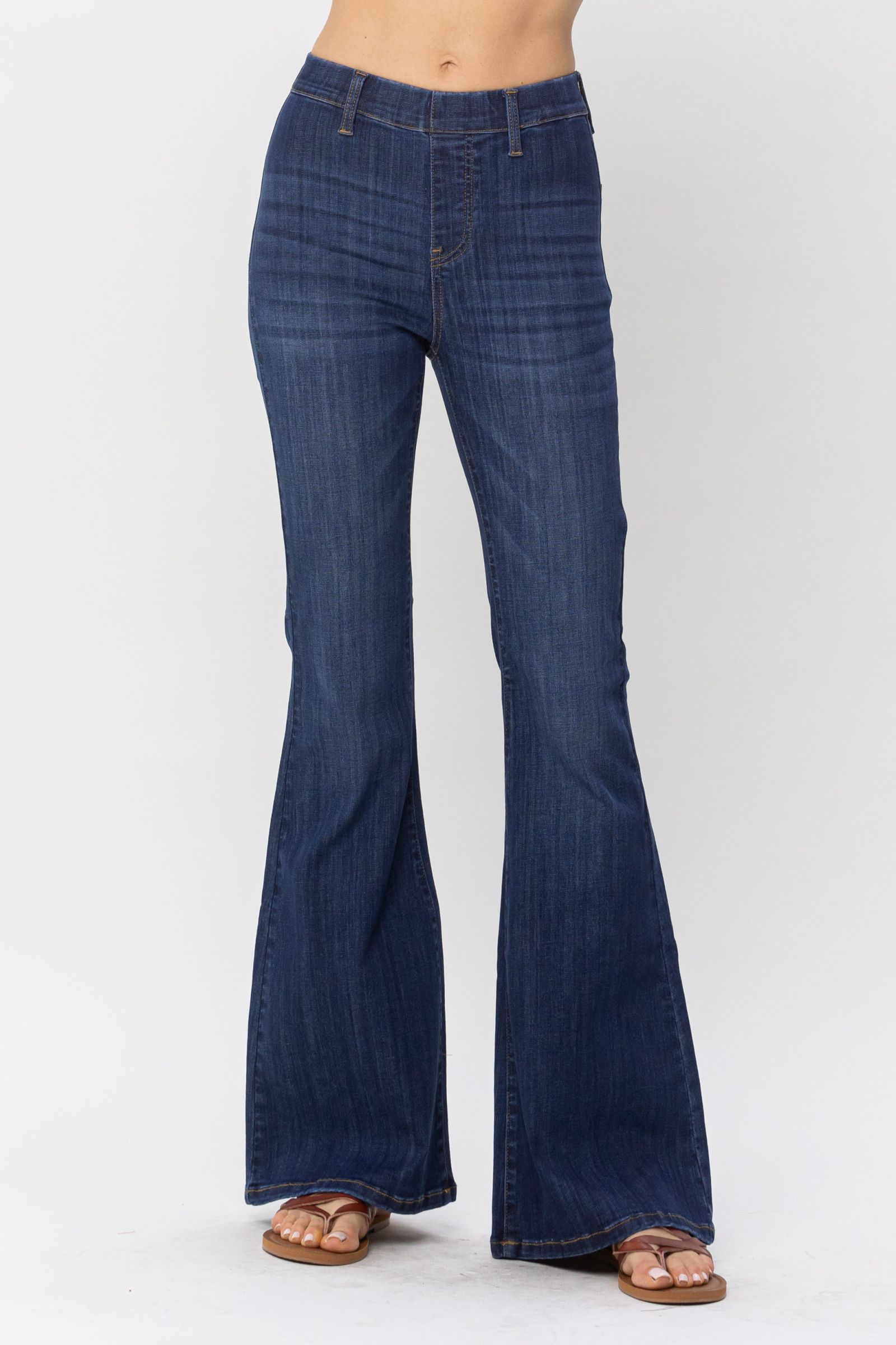 Lisa Pull On Flare Jeans