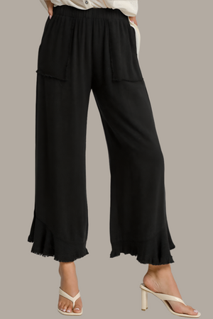 Ruffle Hem Pants