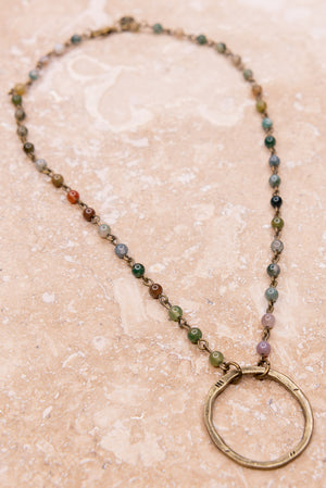 Nova Necklace in Amazonite