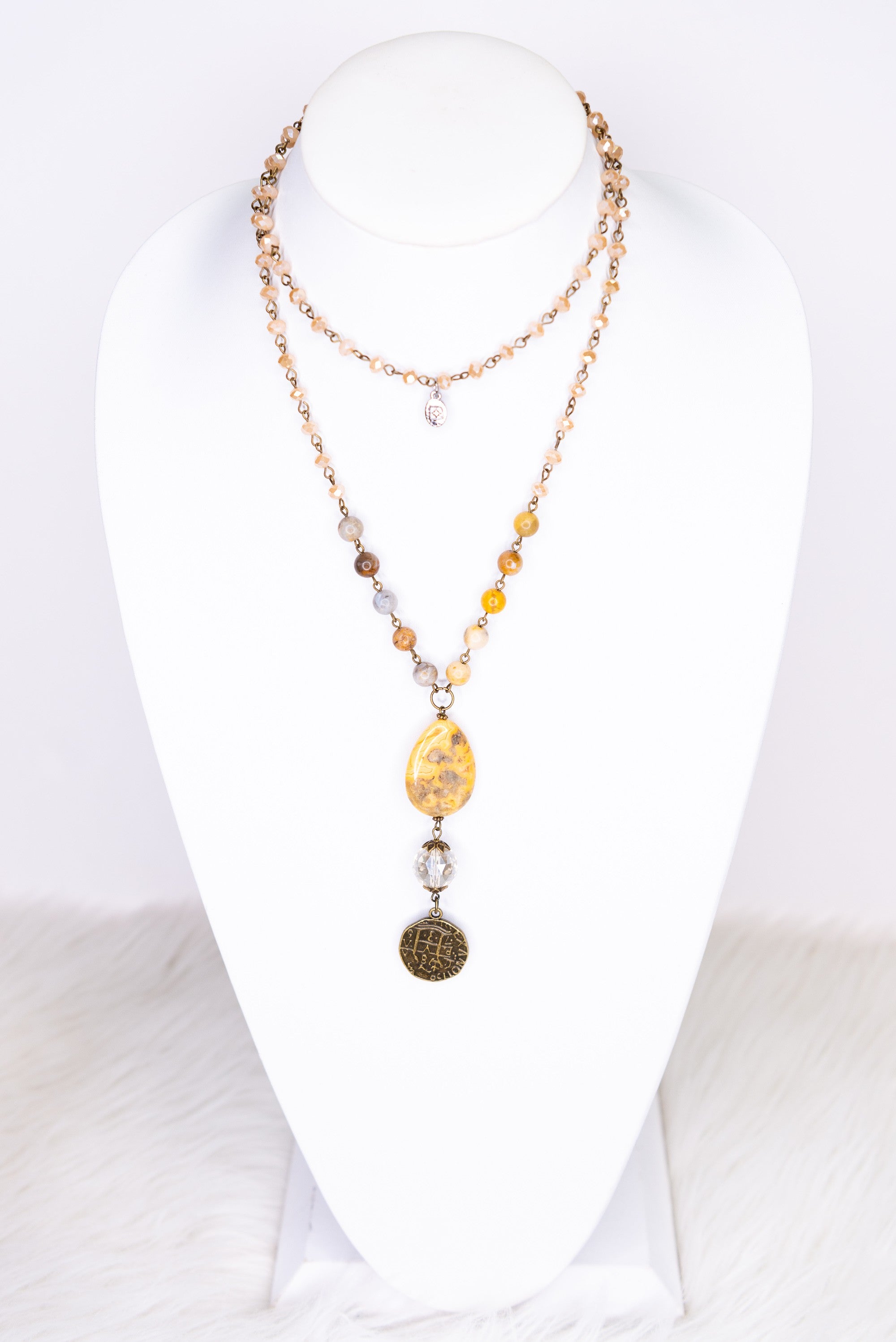 Alexis Necklace Bamboo Blush