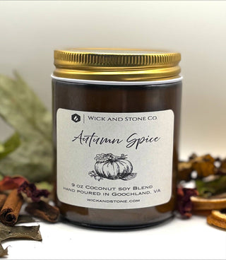 Autumn Spice 9 oz Soy Coconut Blend Candle