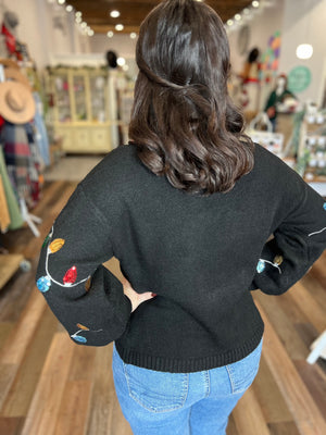 Noel Sequin Lightbulb Sweater