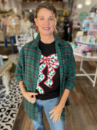 All That Glitters Bow Tee