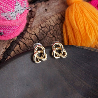 Love Knot Stud Statement Earrings