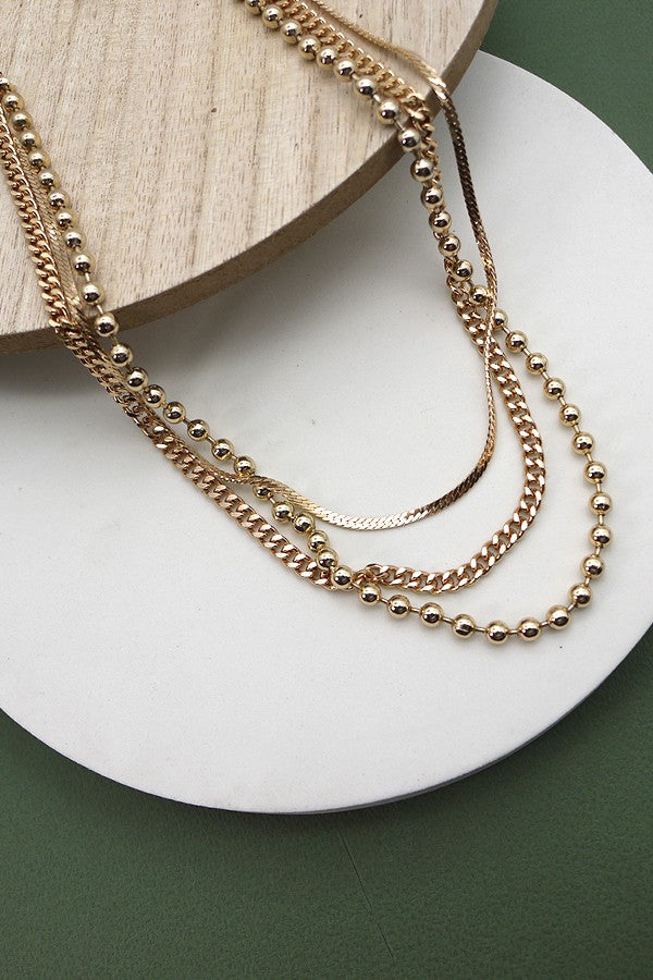 Triple layer gold chain Clearance