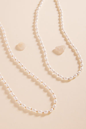 Dainty Pearl Beaded Necklace