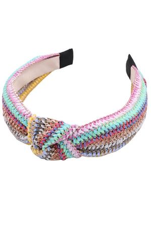 Multi-Color Paper Rattan Headband
