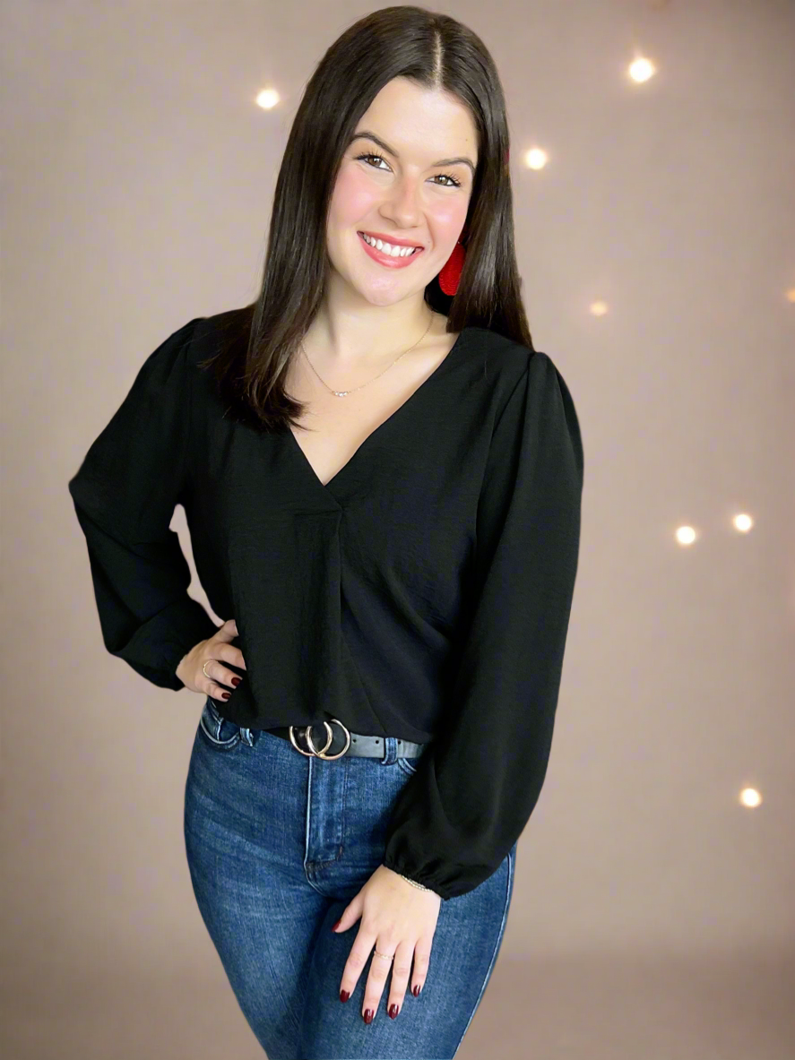 The Perfect Blouse in Black or Ivory
