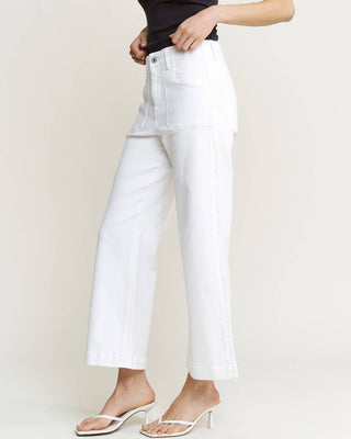 Better than Basic High Rise Cropped Denim in White