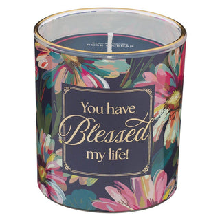Glass Candle You Have Blessed My Life