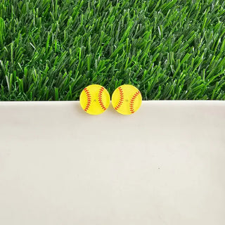 Glitter Softball Studs