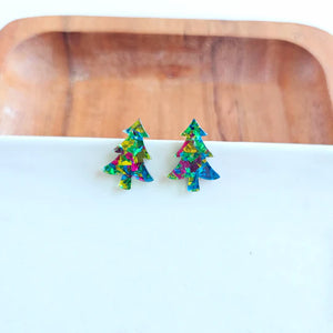Mini Christmas Tree Studs