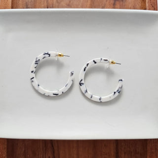 Camy Hoops / Acrylic Hoop Earrings