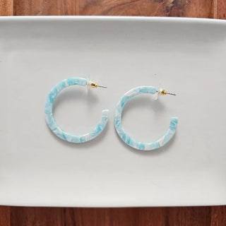Camy Hoops / Acrylic Hoop Earrings