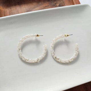 Camy Hoops / Acrylic Hoop Earrings