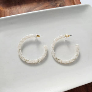 Camy Hoops / Acrylic Hoop Earrings