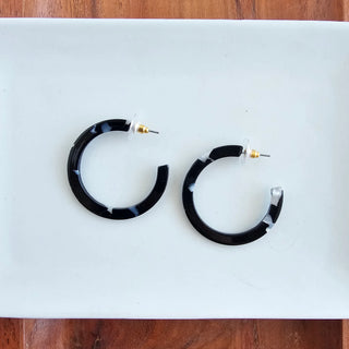 Camy Hoops / Acrylic Hoop Earrings