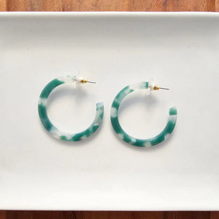 Camy Hoops / Acrylic Hoop Earrings