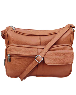 Crossbody Shoulder Bag with Front Organizer