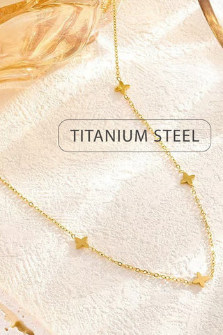 Mini-Cross Non-Tarnish Necklac