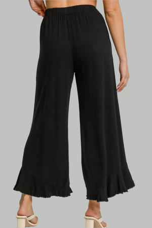 Ruffle Hem Pants