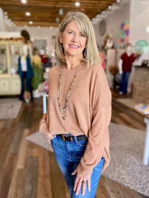 Extended Shoulder Sweater