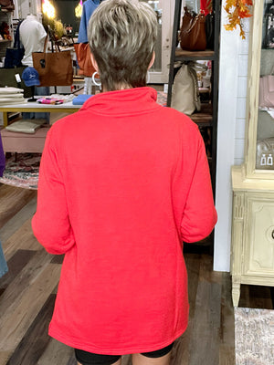 Miley Zipperd Pull Over In Purple or Red