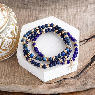 Cross Bracelet Stack Set – Desert Faith Stack - 3 colorways