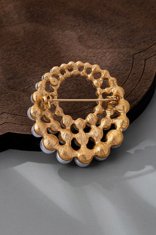Vintage Graduated Pearl Brooch Pin