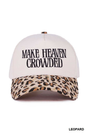 Make Heaven Crowded Embroidered Hat