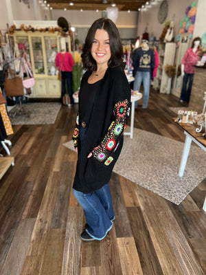 Crochet Sleeve Cardigan