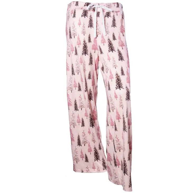 Pink Winter Wonderland Ladies Pajama Pant in Curvy