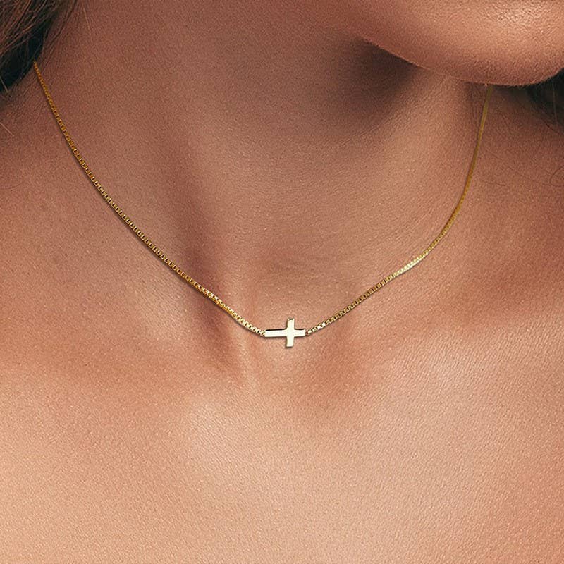 Gold Cross Necklace